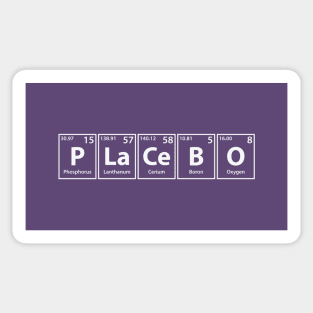 Placebo (P-La-Ce-B-O) Periodic Elements Spelling Sticker